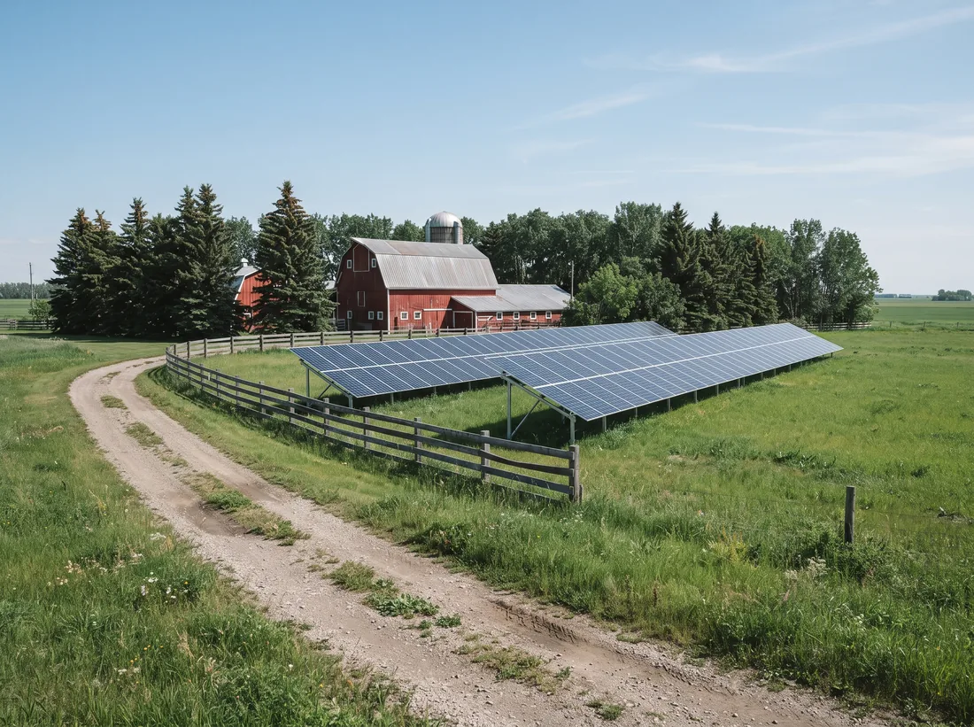 Solar on a property in the Ardrossan area